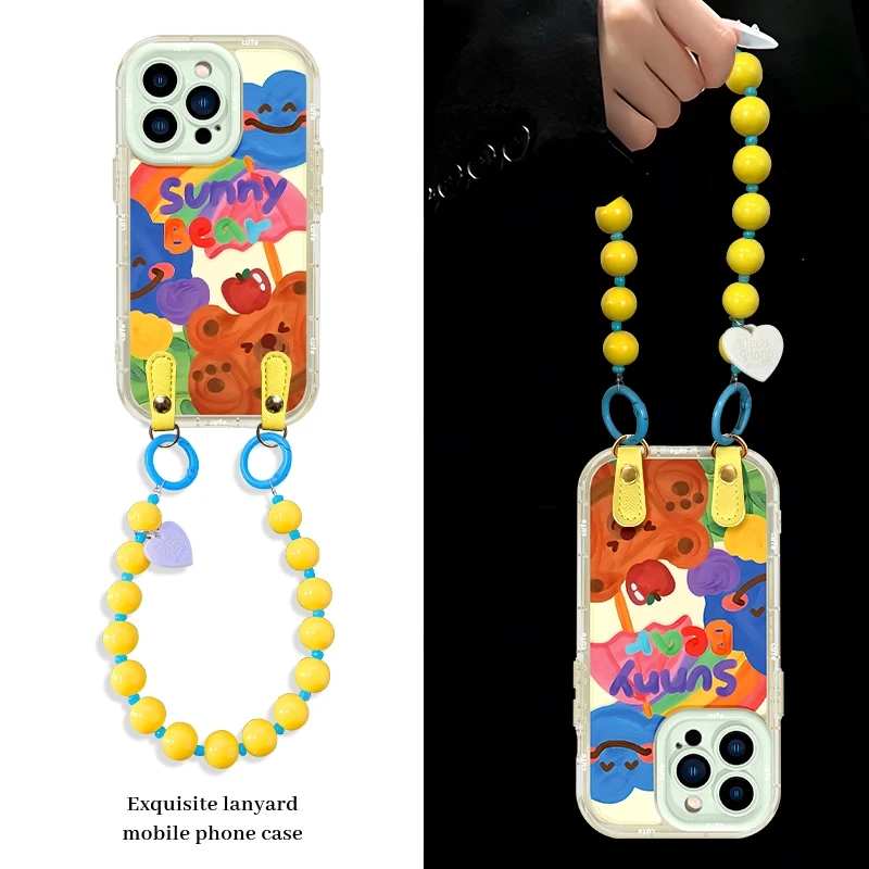 适用于苹果/OPPO/华为/vivo卡通小熊手机壳果冻奶油壳可爱流行女