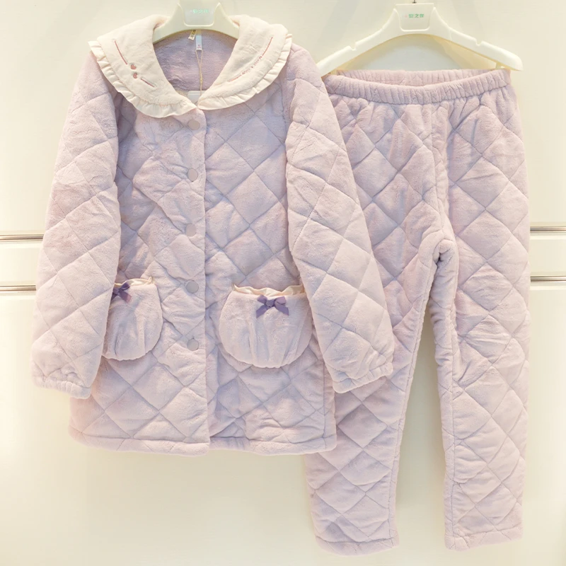 安之伴品牌睡衣女士秋冬家居服21903