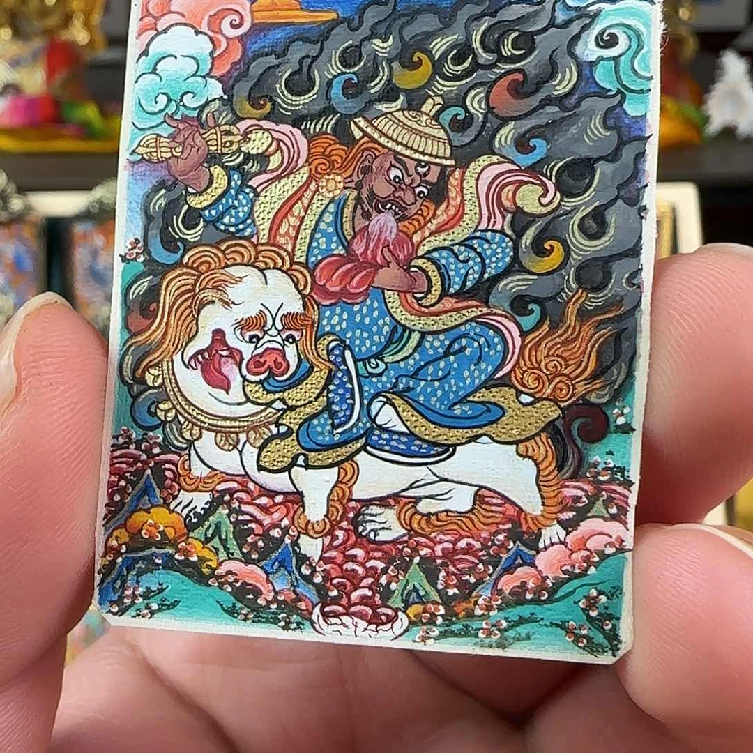 吊坠D****4丹坚唐卡，热贡纯手绘