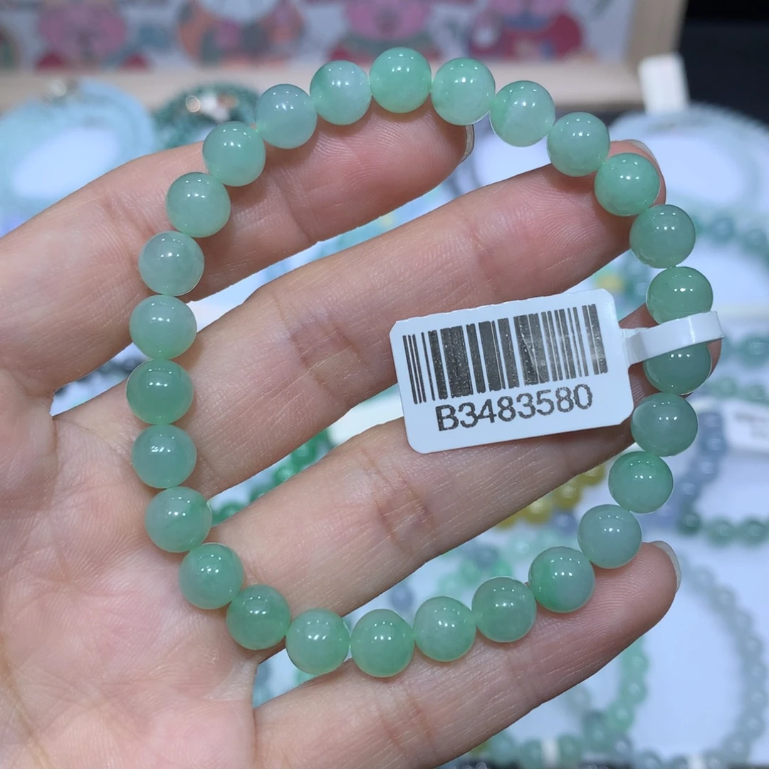 翡翠未镶嵌手链天然