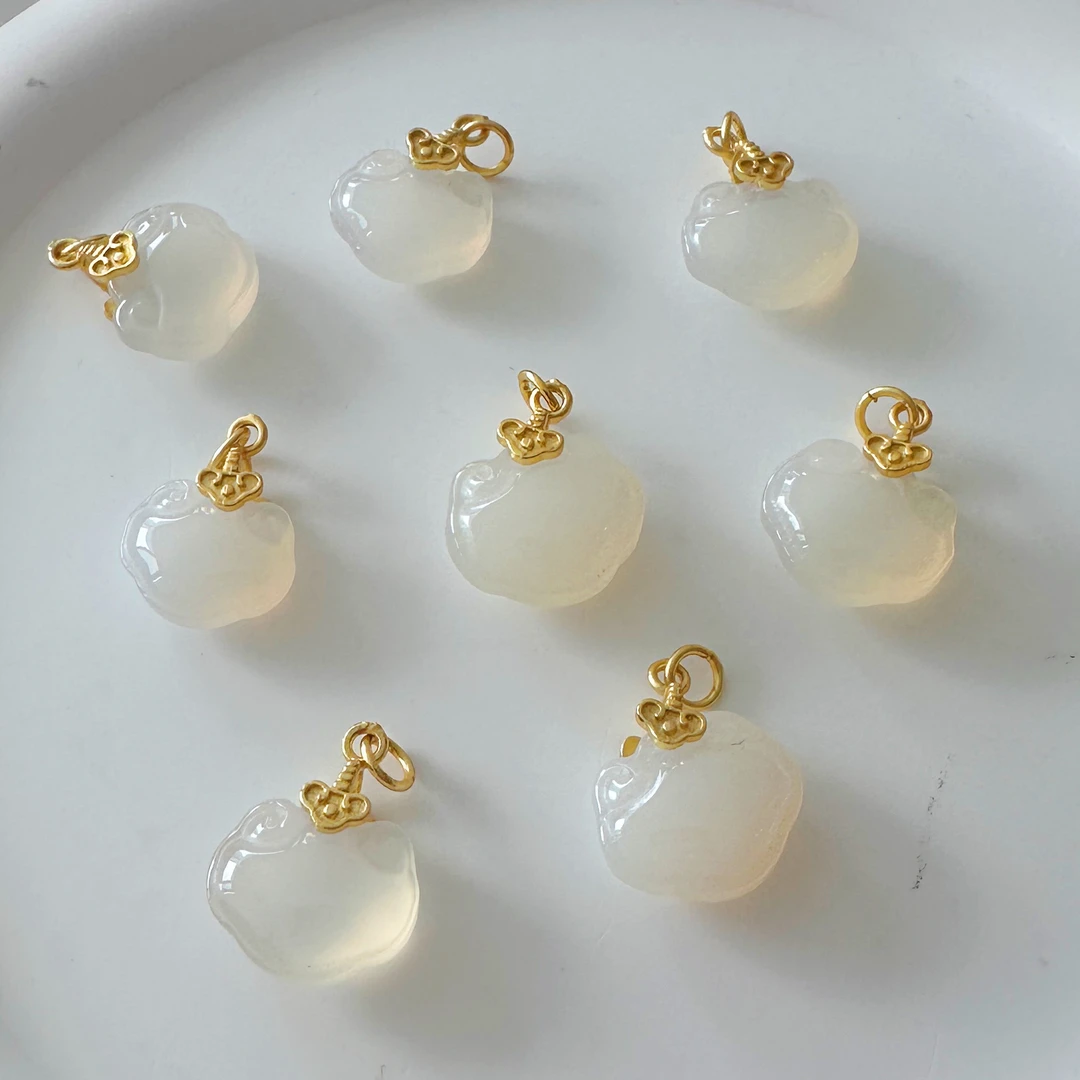 玉髓玛瑙吊坠小滴流DIY配件首饰（多样性发其一）