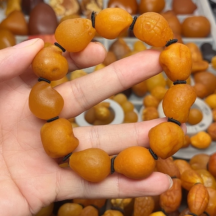 未镶嵌琥珀裸石天然蜜蜡手串