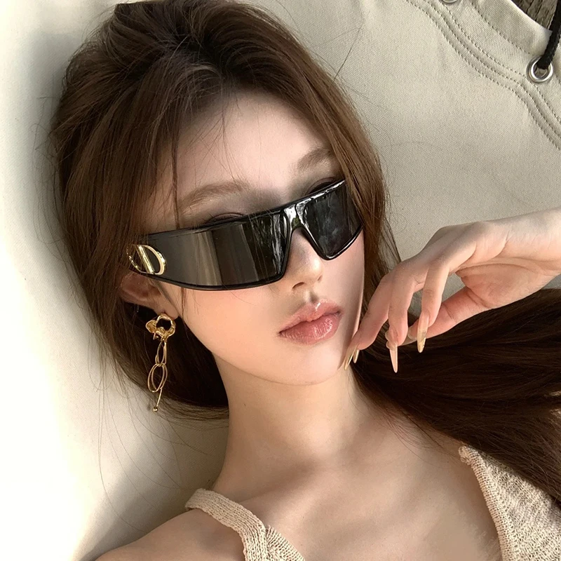 发箍式欧美大框连体墨镜女款时髦辣妹凹造型街拍防晒高级感太阳镜