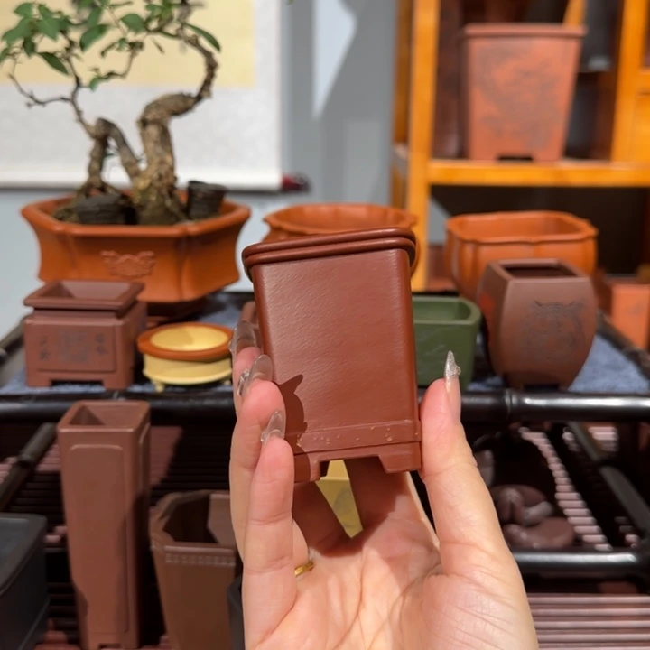 龍***二紫砂花盆全手工制作微瑕