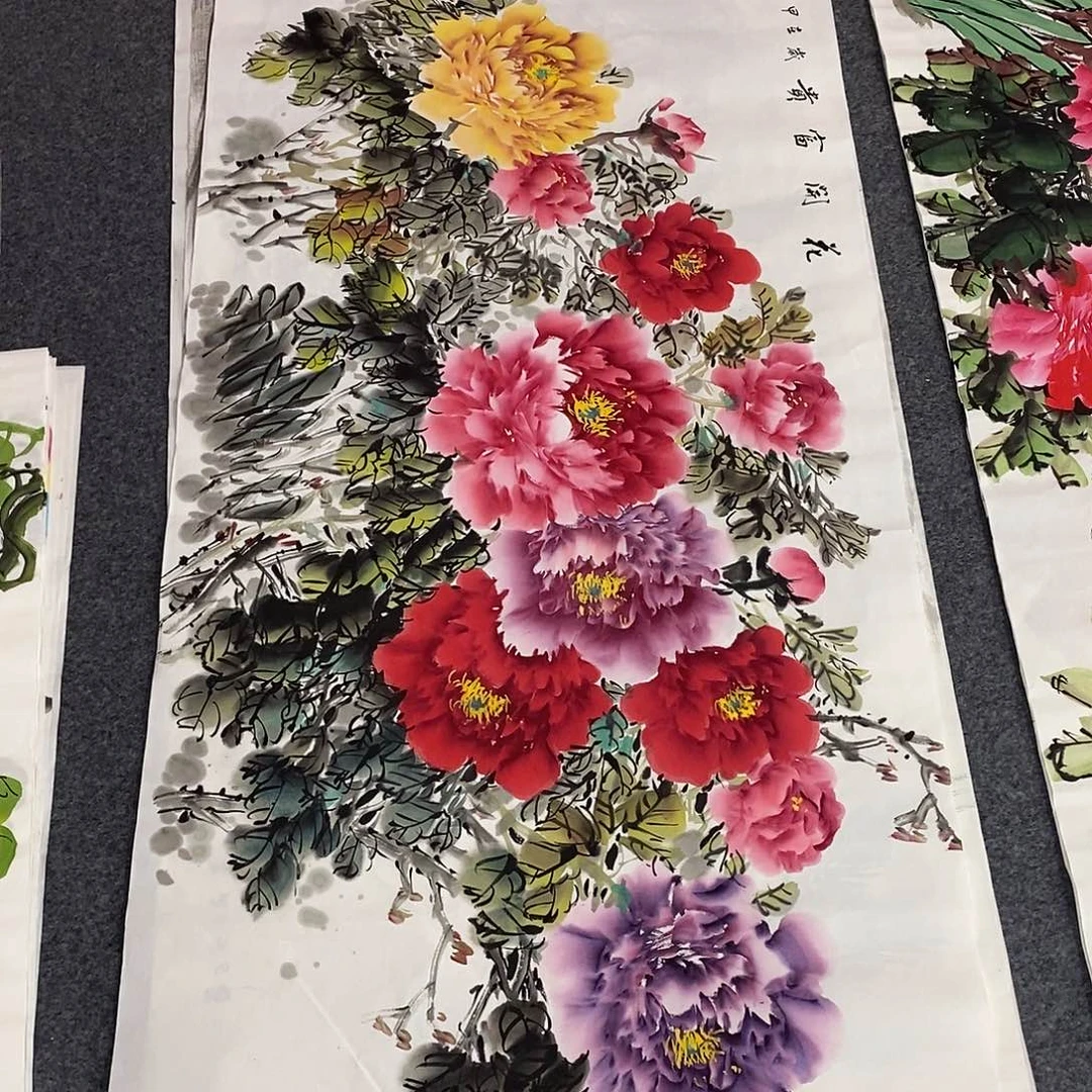 国画画画真的画画