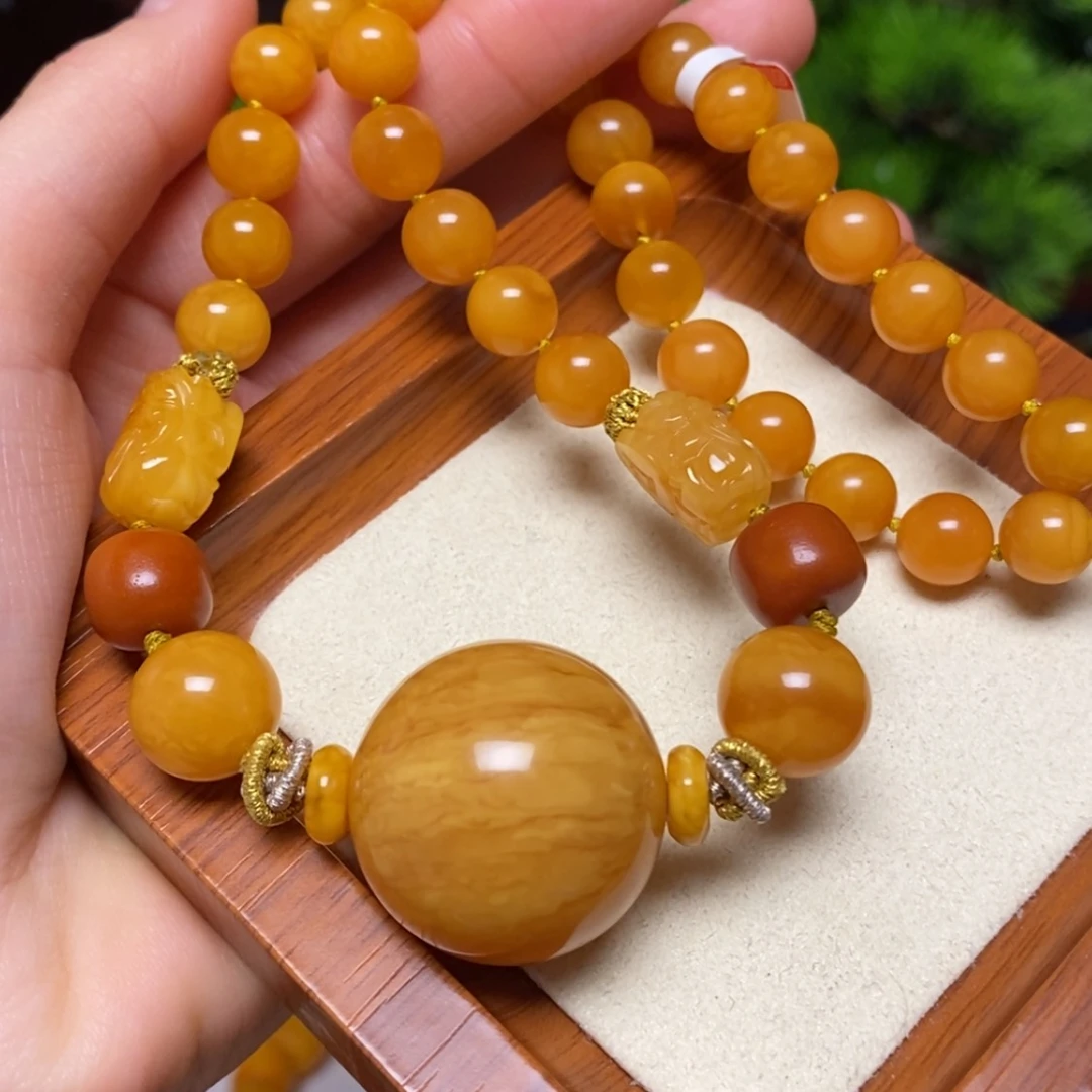 【闪购商品】蜜蜡颈饰未镶嵌项链