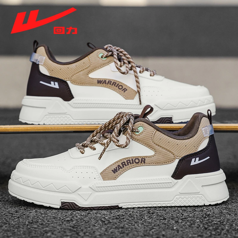 Warrior/回力春季时尚软底板鞋男士潮流时尚百搭低帮运动休闲男鞋