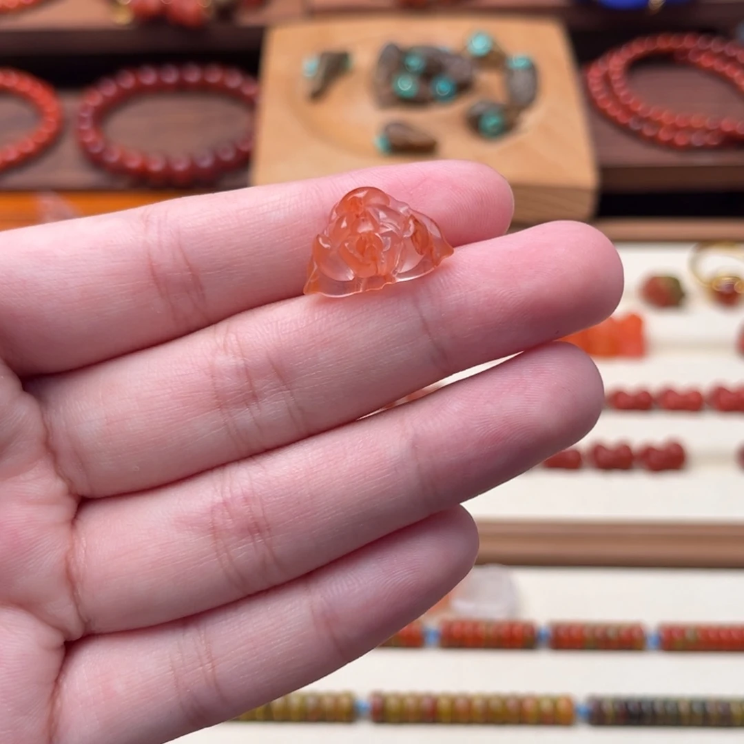未镶嵌南红南红玛瑙9冰飘福利莲花