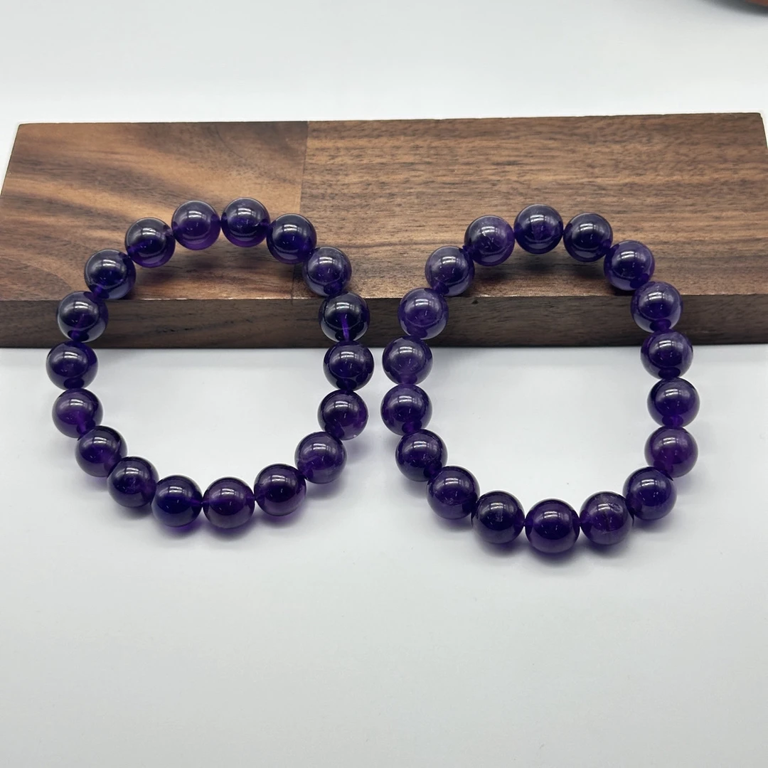 【牛牛严选】紫水晶圆珠手串 多样性只发一件 X/0640/Q 约11mm