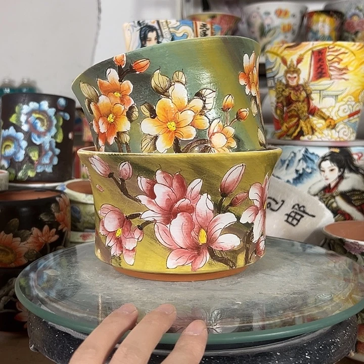 M***y景德镇手绘花盆最高性价比厂家