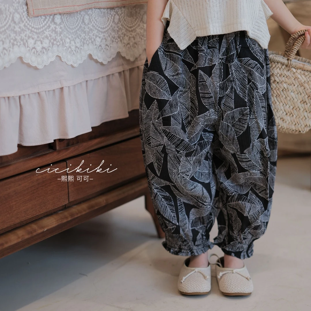 【叶曼】2025夏季新款时尚百搭洋气裤子休闲裤 熙熙可可KZ2539