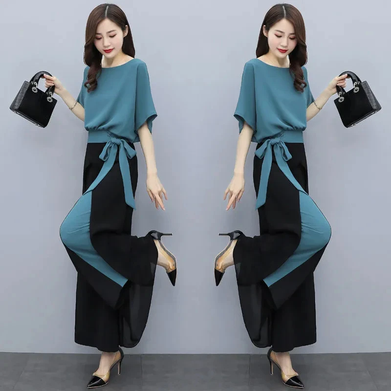 气质夏装女神范套装2024年新款欧洲站两件套御姐裙裤减龄炸街时尚