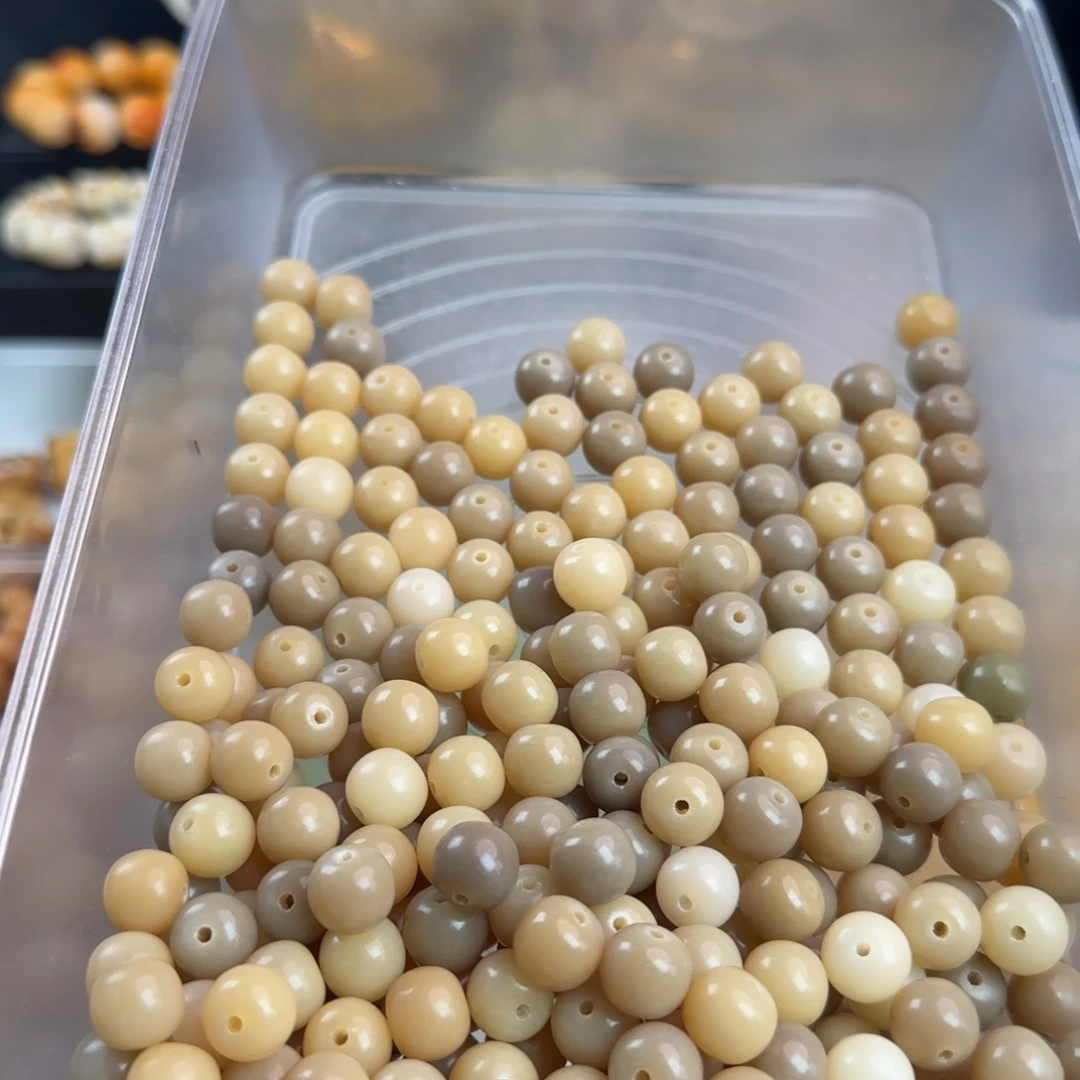 善***己手串菩提根/象牙果微瑕卡12奶黄苹果260颗