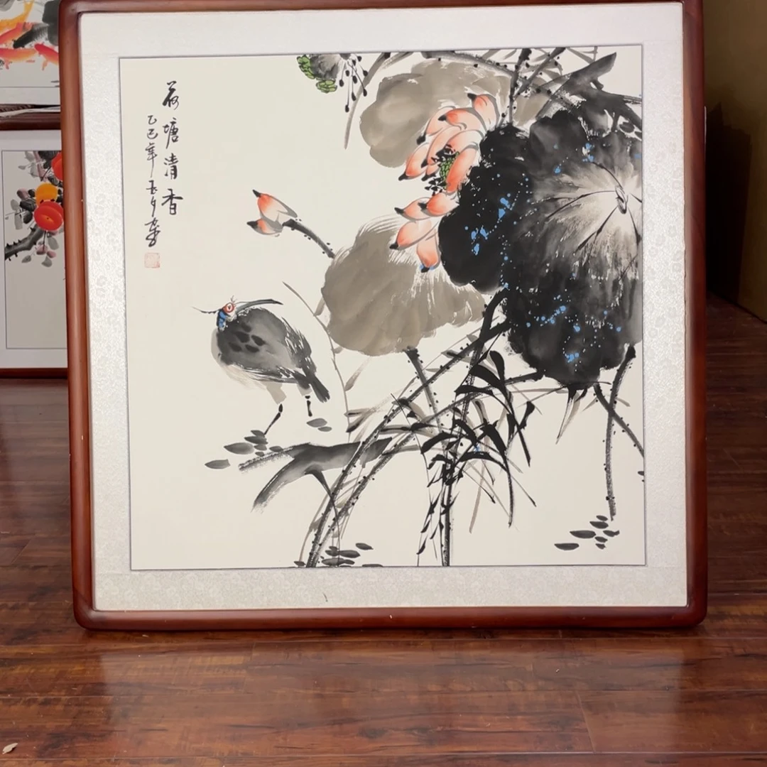 国画带框尺寸83*83厘米