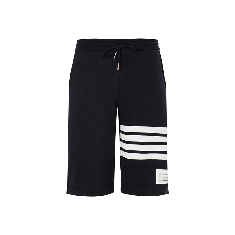 THOMBROWNE男士经典条纹宽松抽绳五分裤休闲短裤