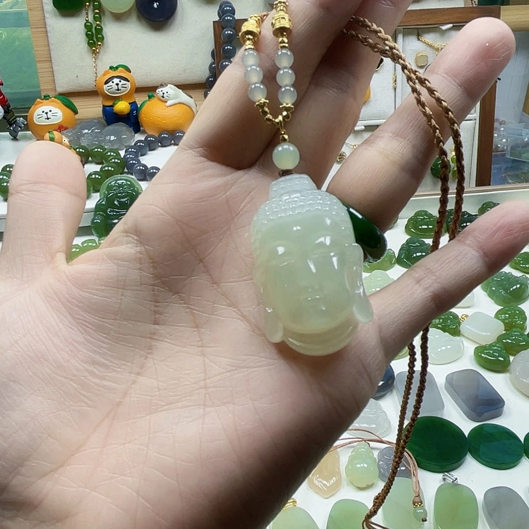 骨***家吊坠(不含链)未镶嵌和田玉