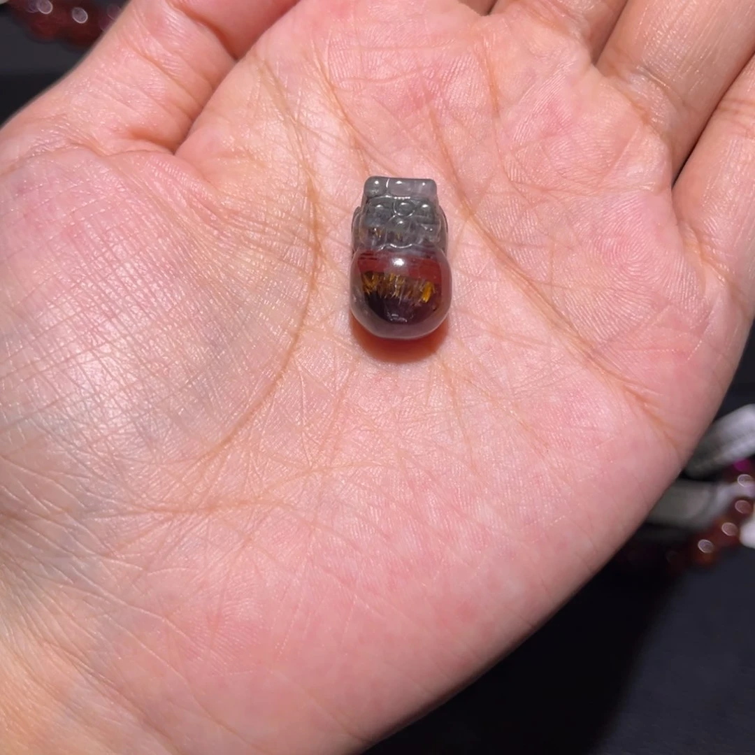 水晶极光貔貅四色未镶嵌胖**鼠