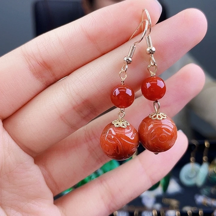 翡翠耳饰未镶嵌饰品