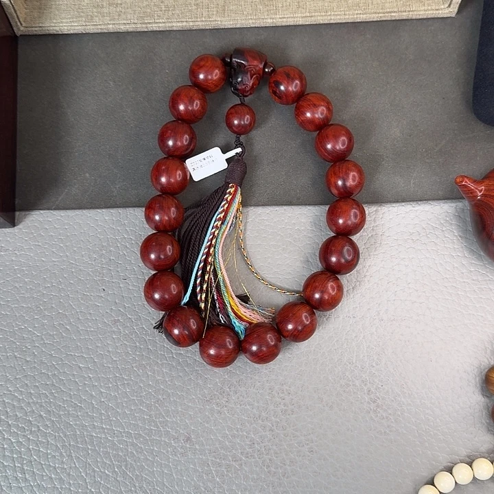 市***甲小叶紫檀手串/手链Z727 紫檀琴料手持2.5