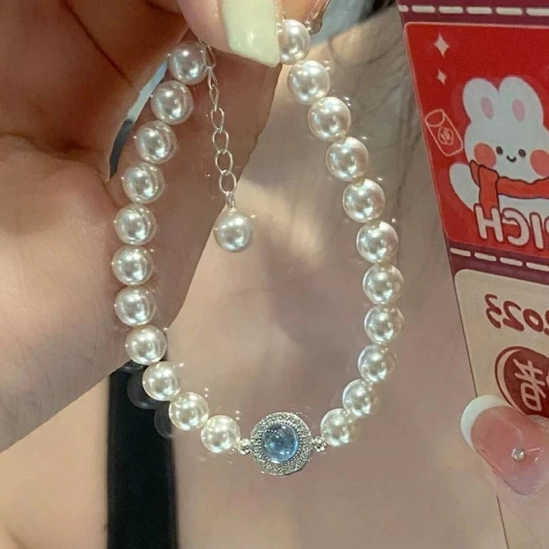 海洋蓝串珠手链K04