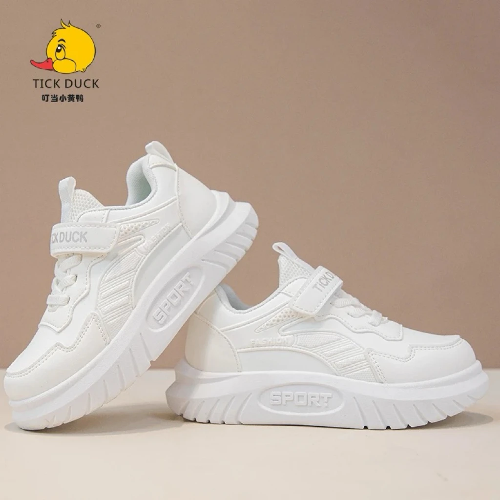 小黄鸭儿童春秋休闲童鞋男女童软底百搭小白鞋中大童板鞋322