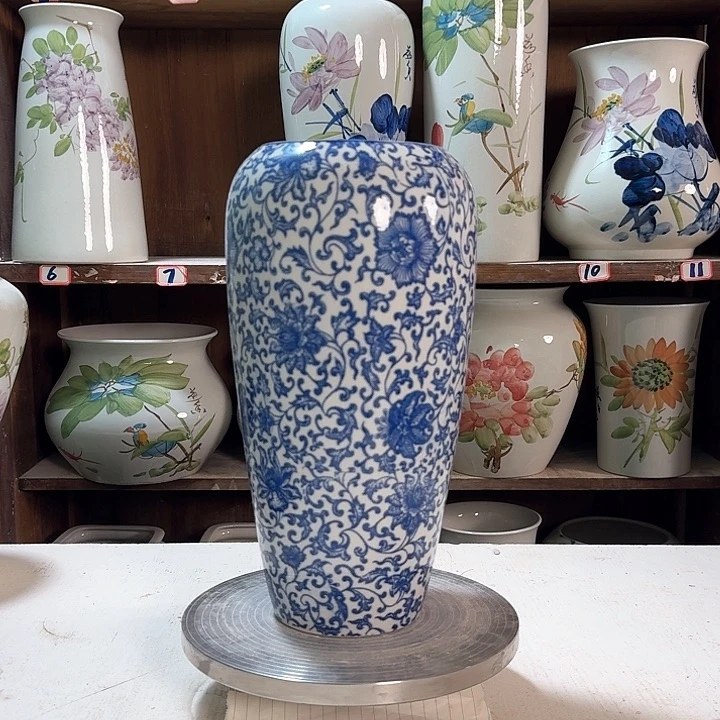 瓶大萝卜青花子连新款新款陶瓷