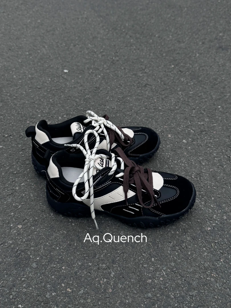 「球宝家」25s款黑珊瑚真皮复古内增高4cm德训鞋｜运动休闲百搭板鞋