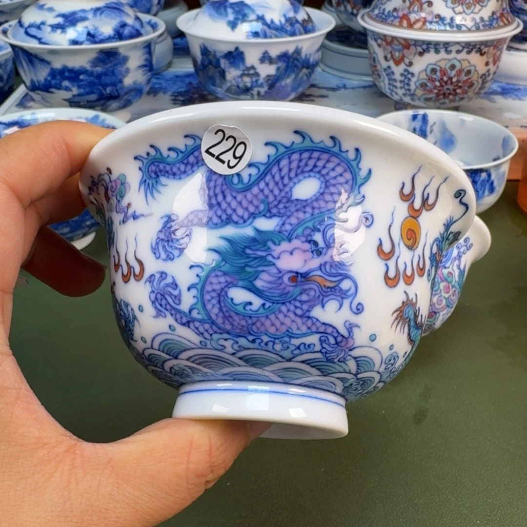 陶景德镇纯手绘茶具圆圆229