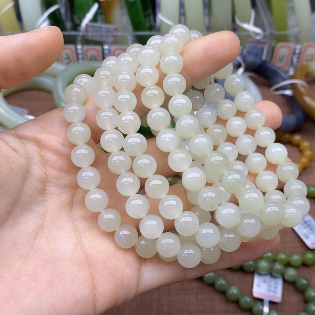 未镶嵌手串和田玉卡8