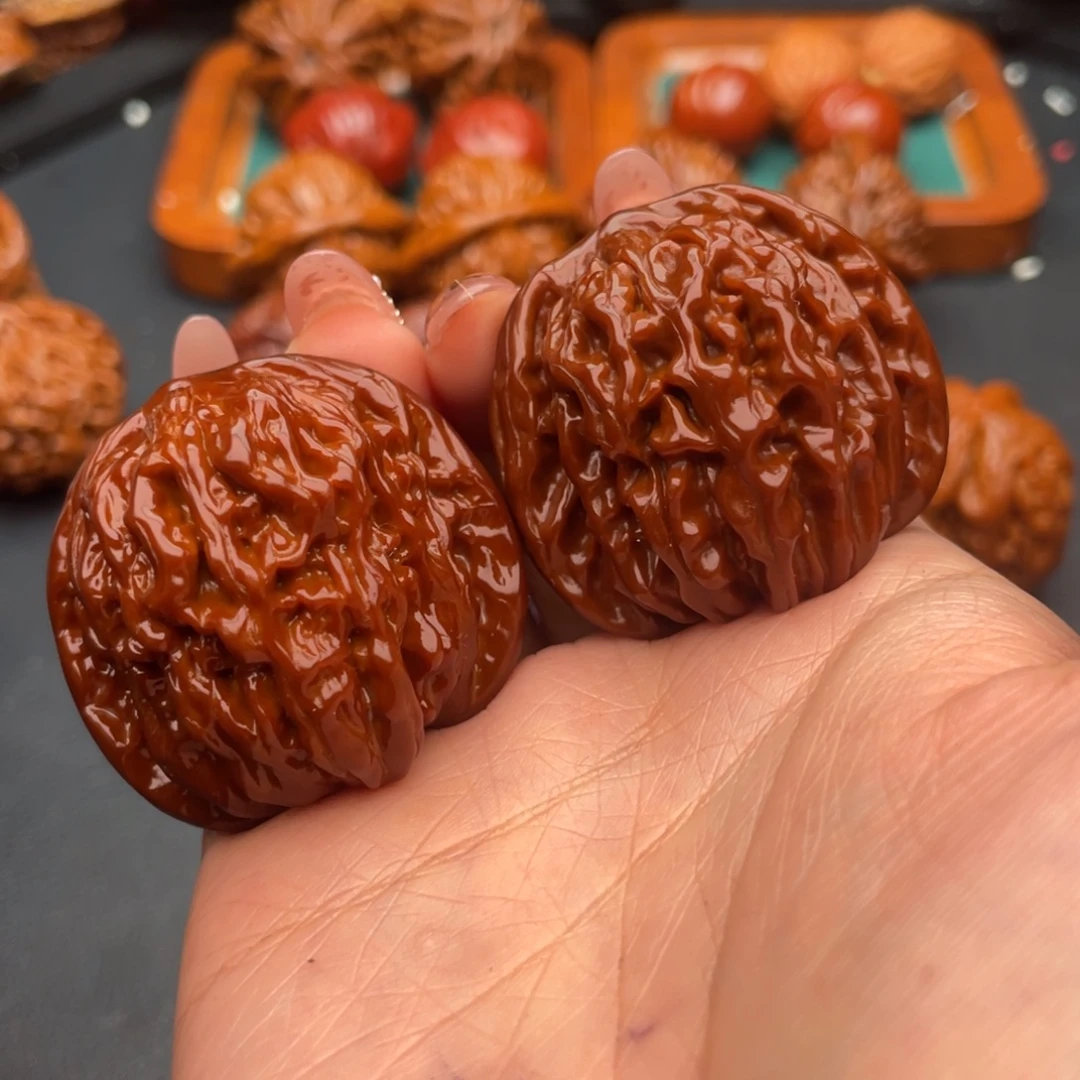 把件文玩核桃四座楼