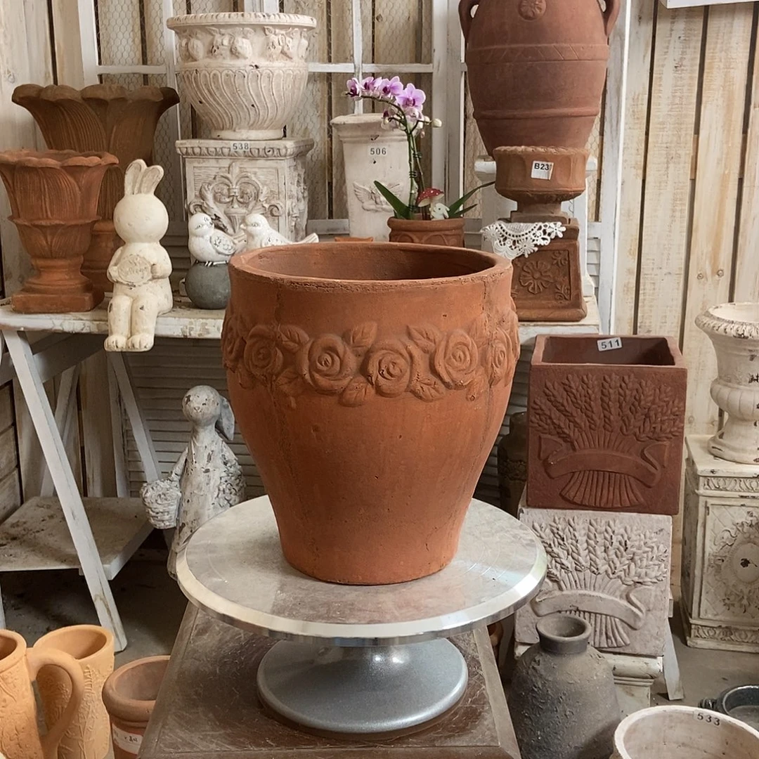 玫瑰复古红口22.5内19.5高24.5