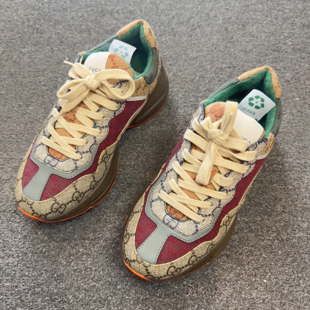 99新 GUCCI/古驰 经典老花老爹鞋 36码/3031