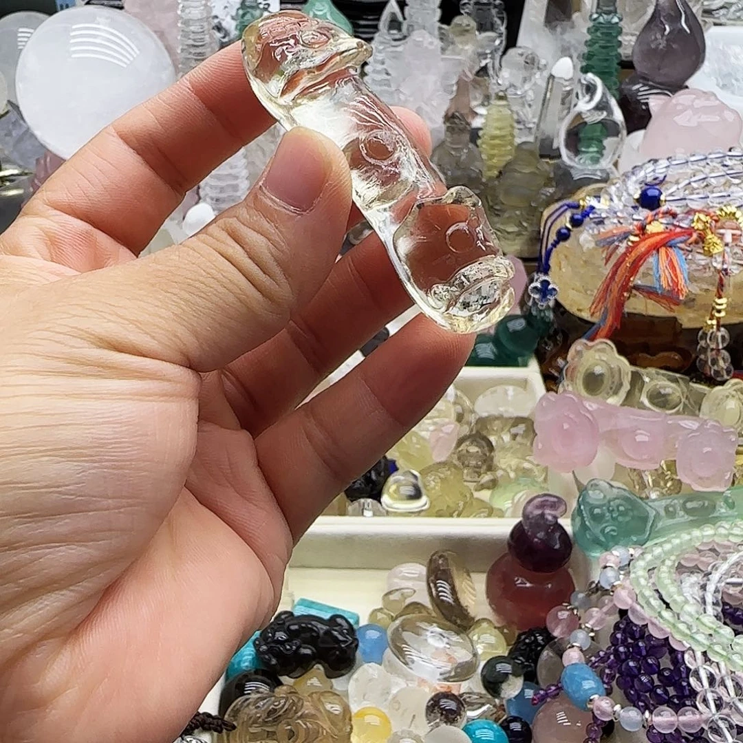 水晶车挂未镶嵌摆件