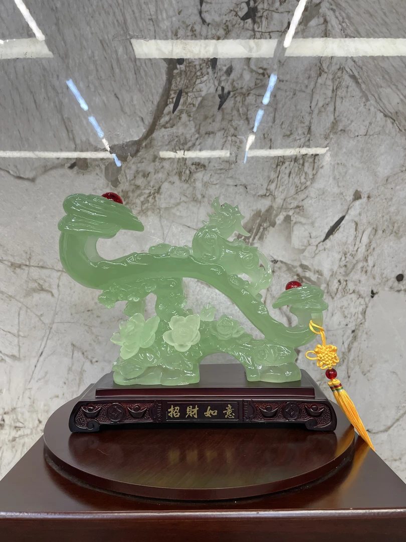 中式客厅装饰乔迁礼品酒柜玄关摆设工艺品创意手工艺（长35高30）