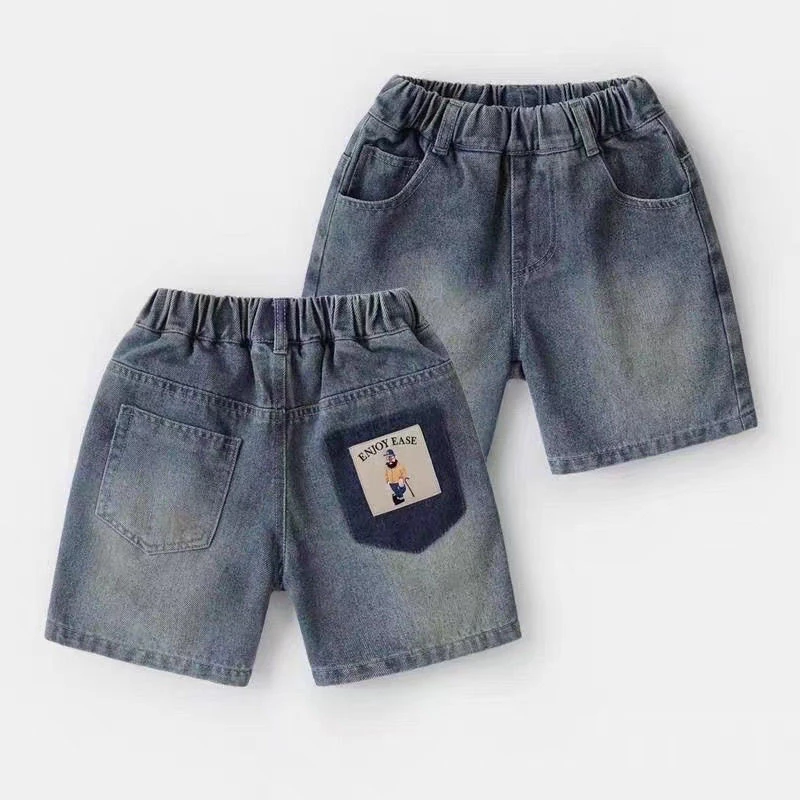 夏季男童牛仔短裤夏款童装中小童百搭韩版童装宝宝儿童薄款短裤