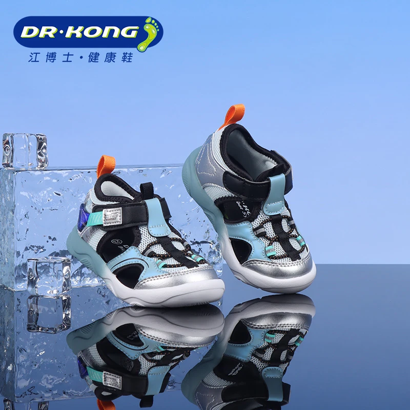 Dr.Kong/江博士童鞋夏季男童二段包头凉鞋防滑学步鞋1S14A2003CM0