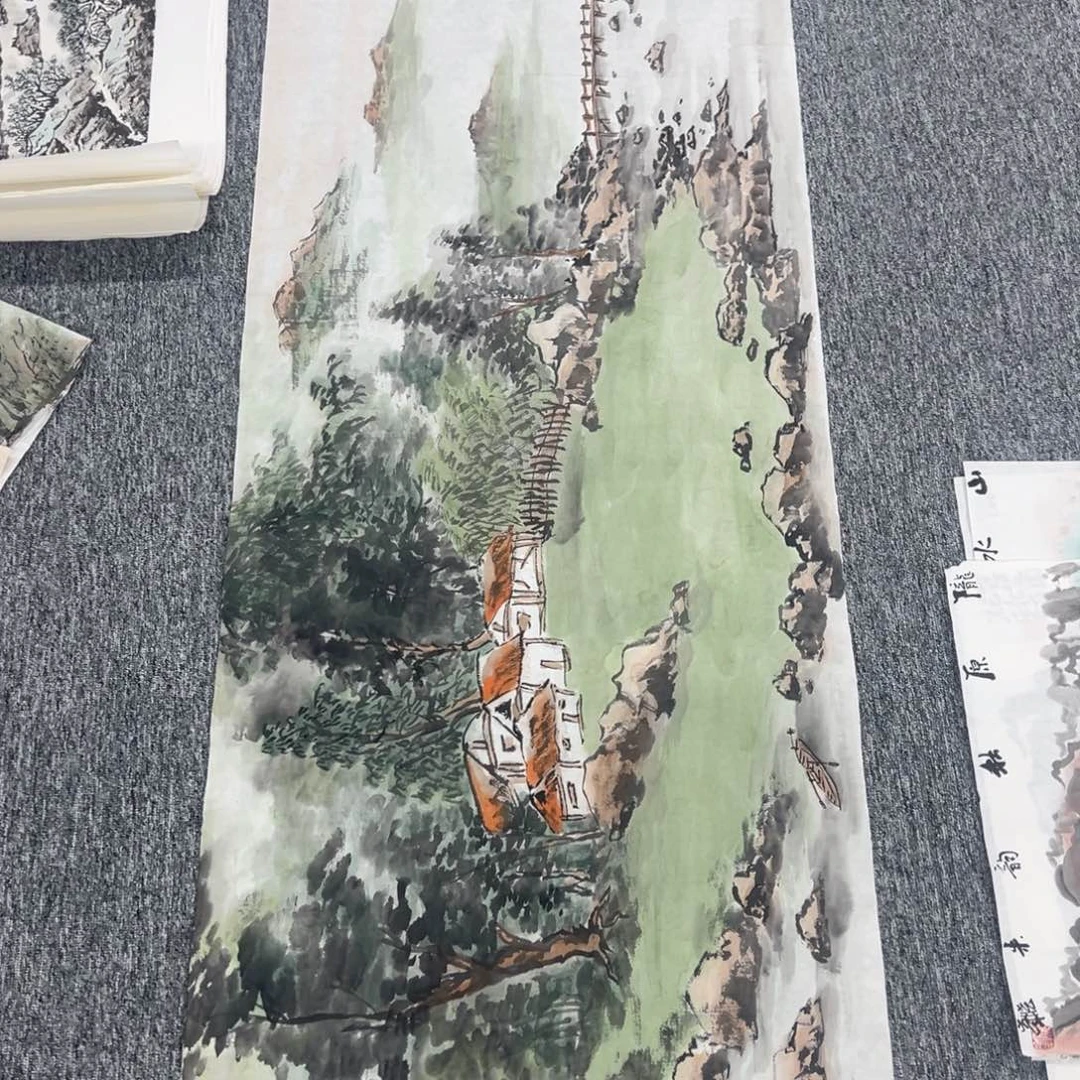农***主国画绘画作品多次参加全国