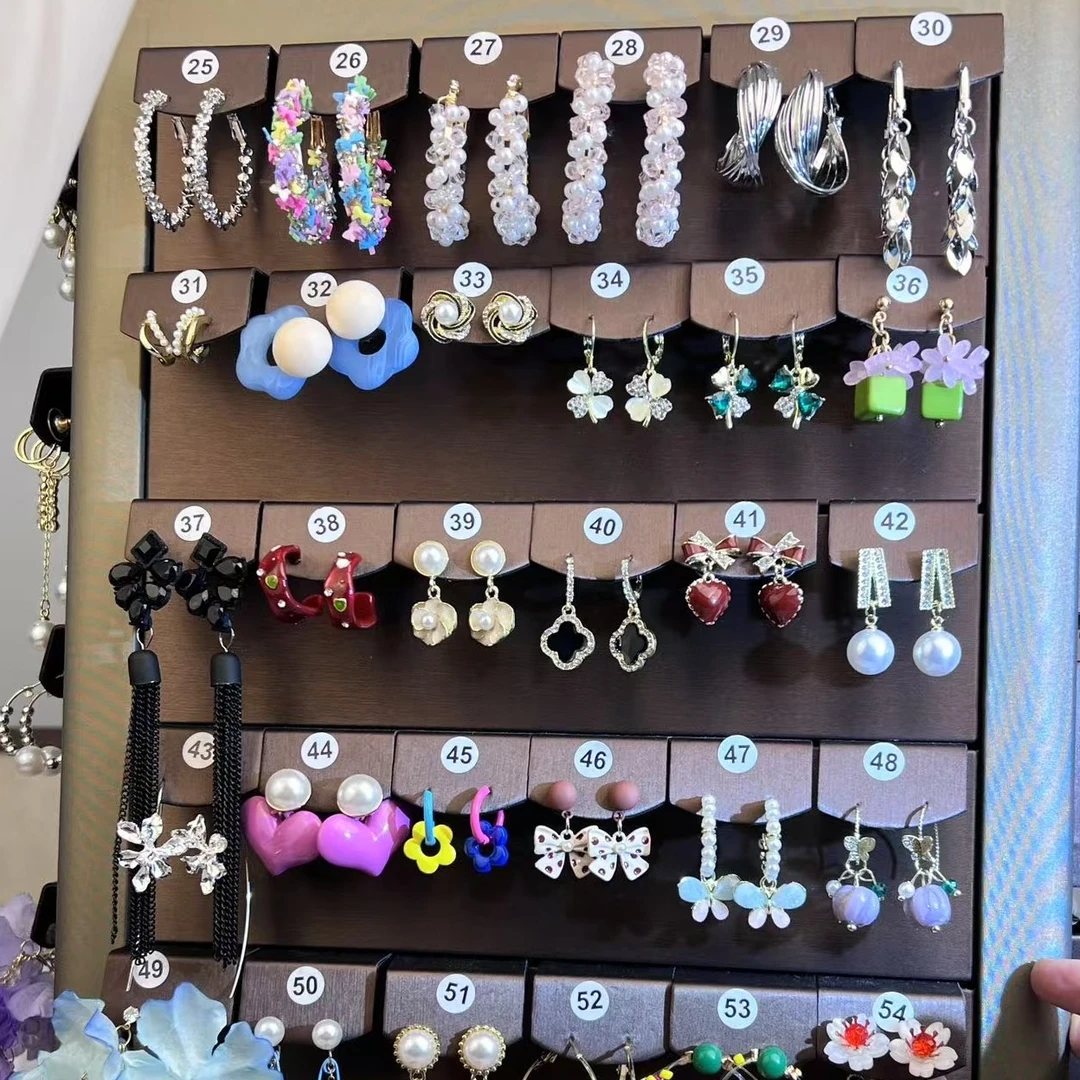 铜合金锆石耳饰 时尚轻奢百搭法式小众优雅气质可爱国风古风韩版