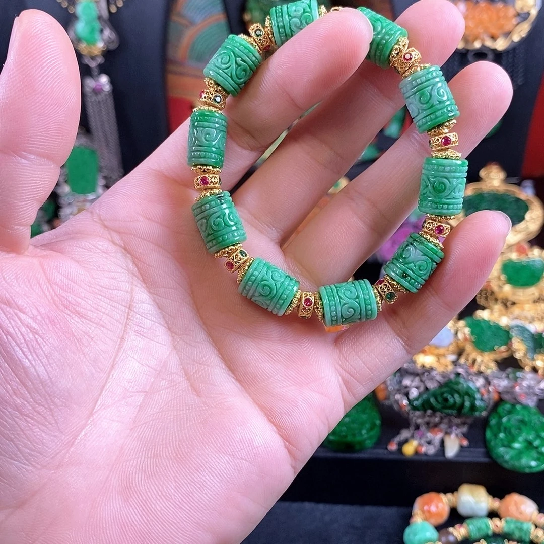 翡翠未镶嵌手链手链