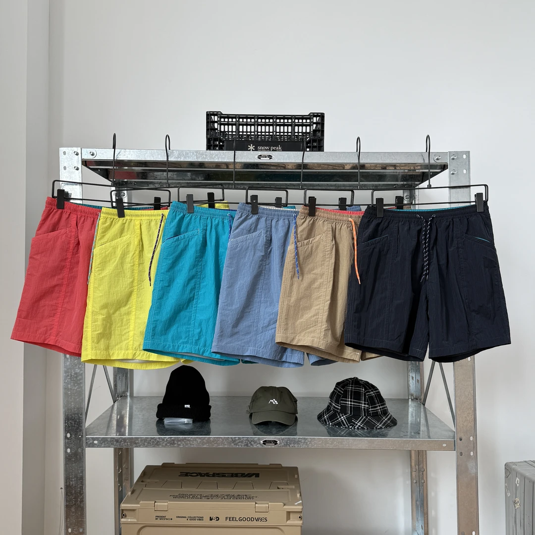 Kaqi Dashu  25ss 六色-拼色短裤 山系户外拉链速干短裤