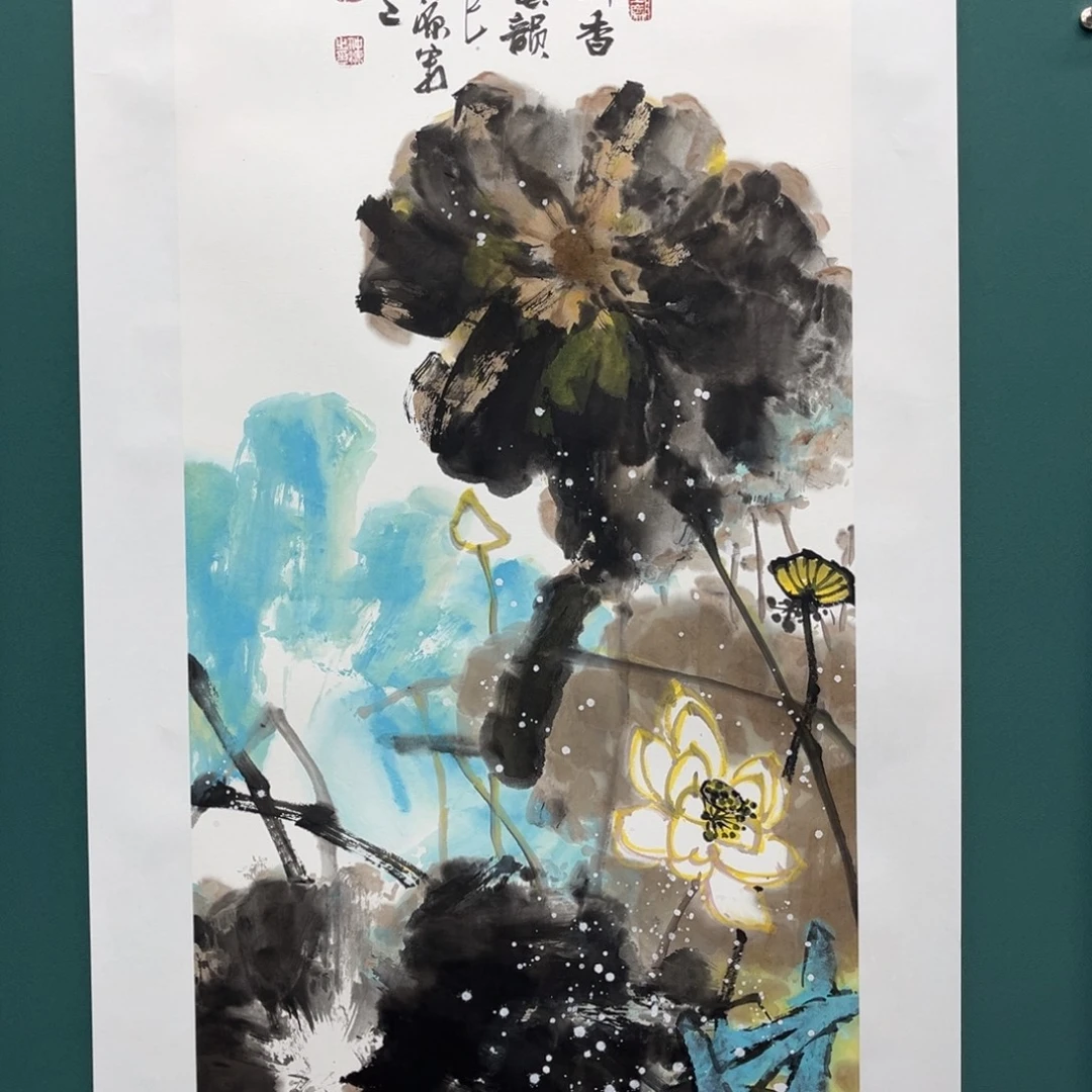 国画艺术家真人手绘