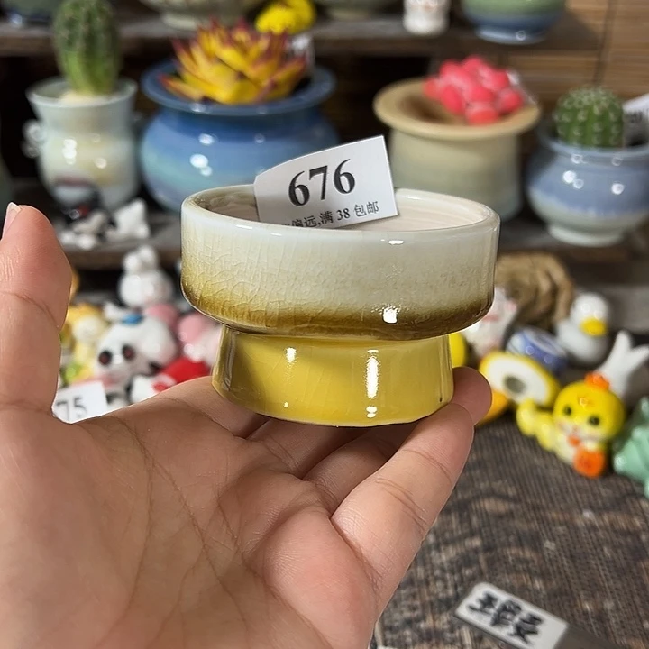 口6 手工花盆满30包邮