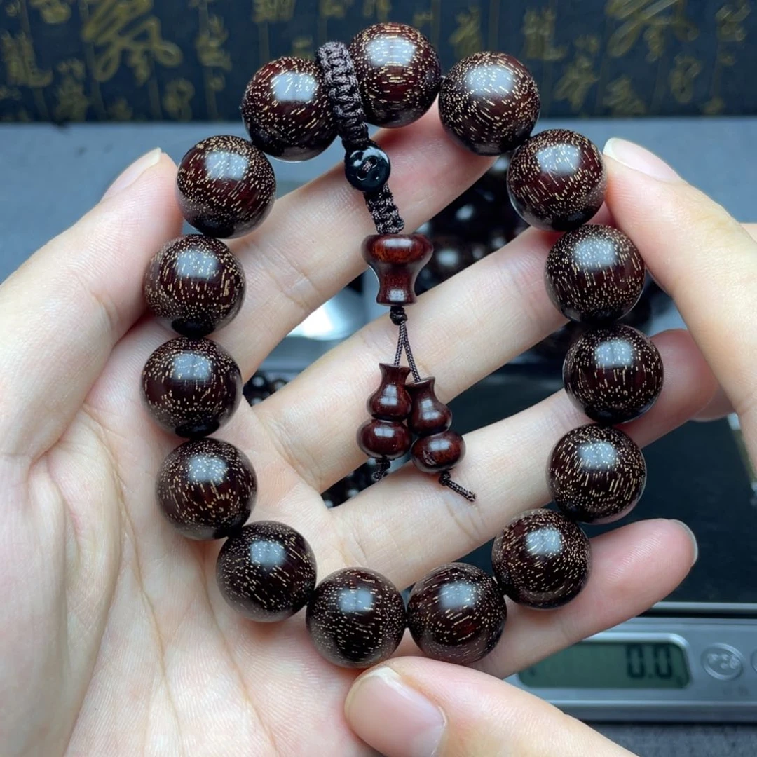 檀香紫檀（小叶紫檀）1.5 15颗 爆满金星