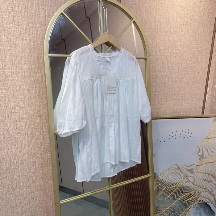 MM033孕妇白色上衣L100-130