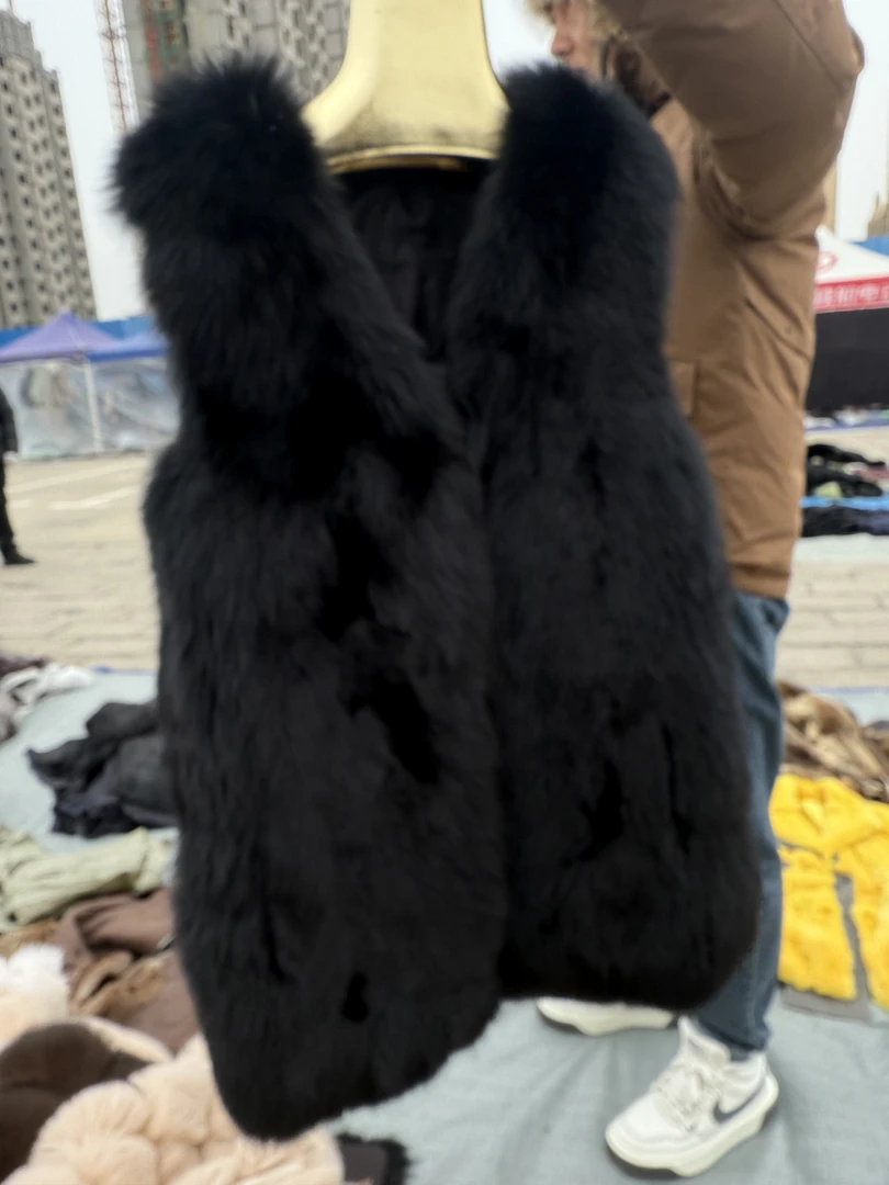 黑色中长款马甲秋冬百搭时尚背心