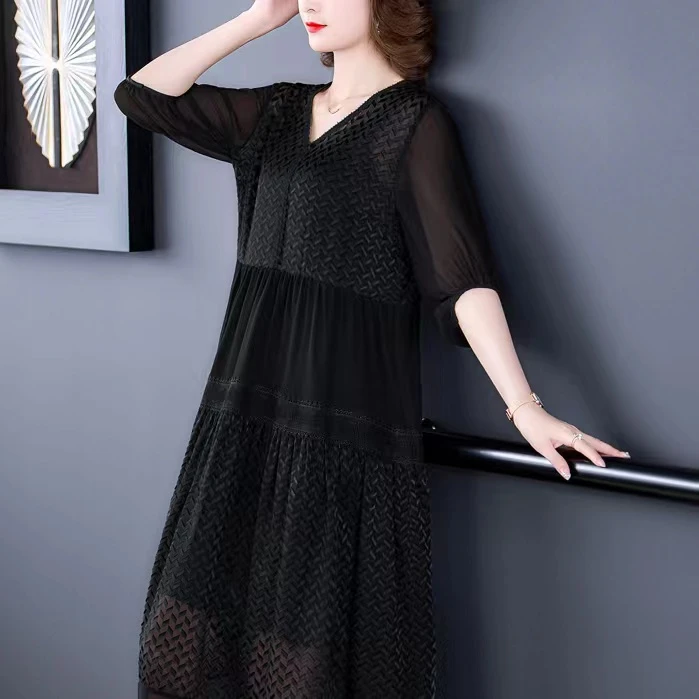 01-200大码女装高端外套马甲裙子个性有腔调-3