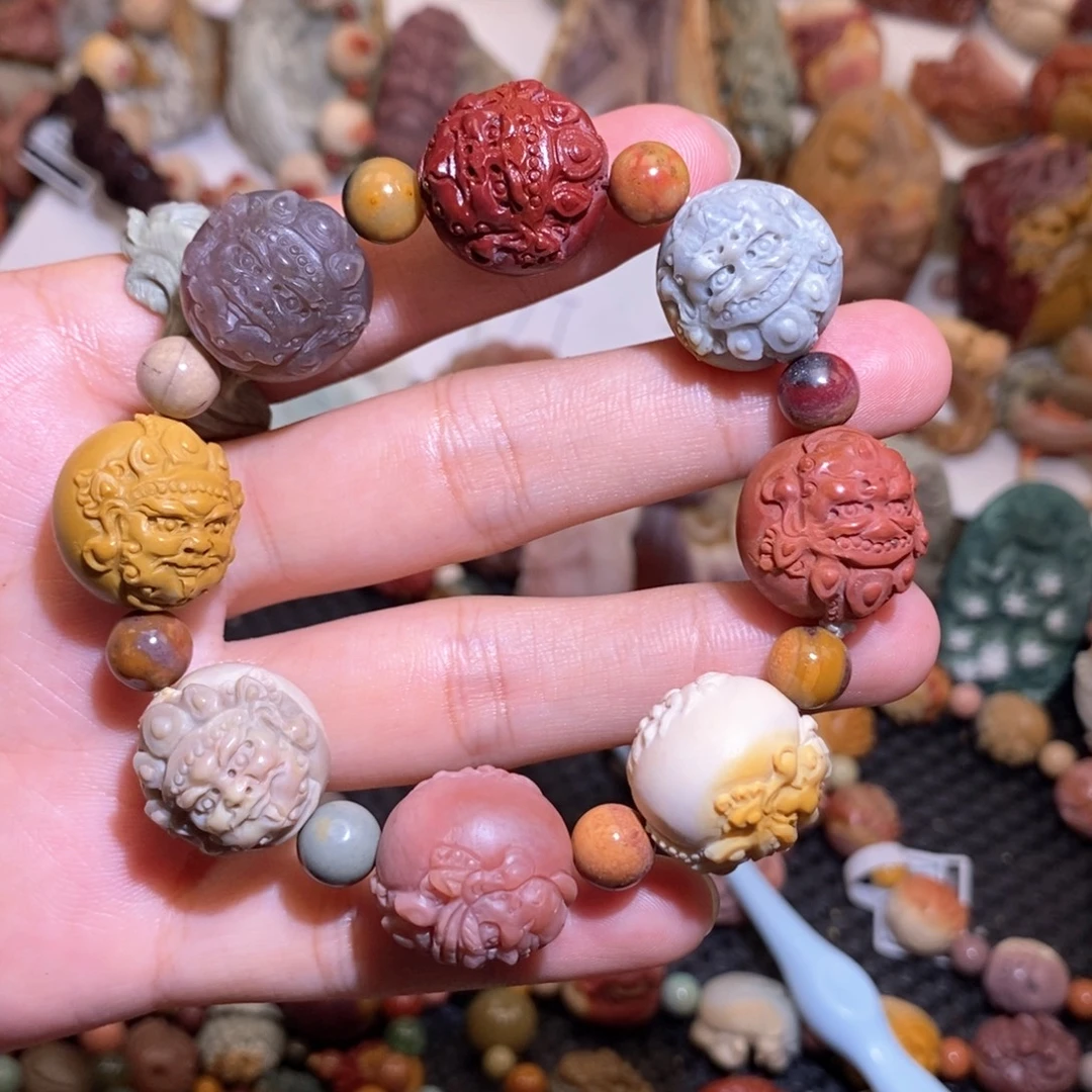 石英质玉（阿拉善玉）手链未镶嵌