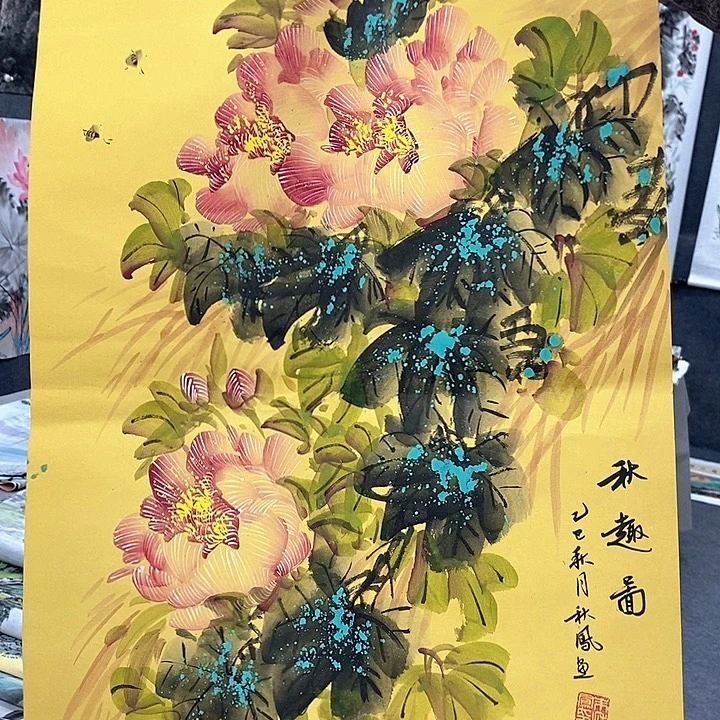 国画国画手绘作品