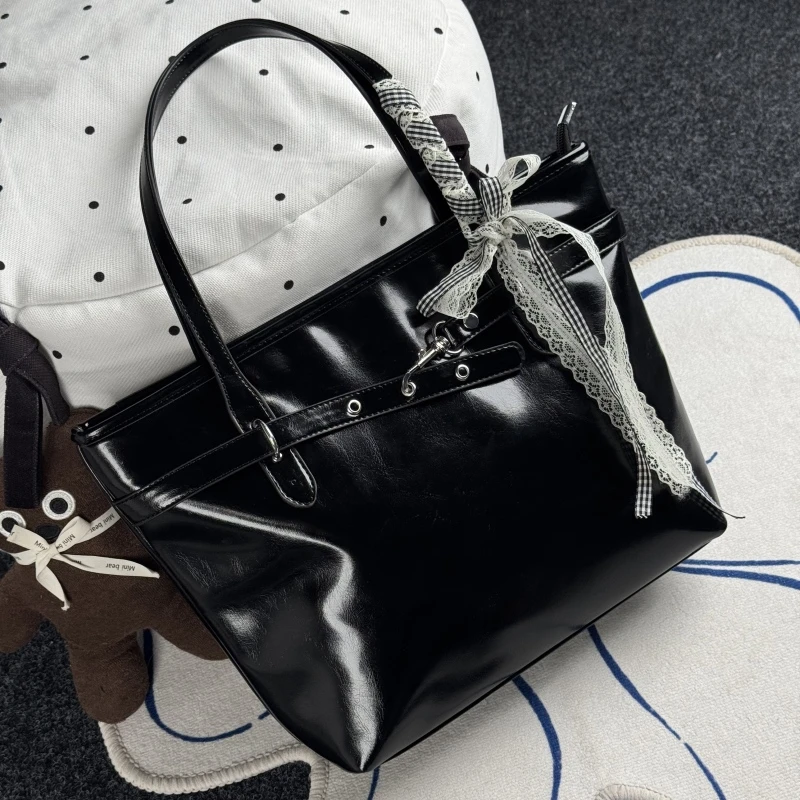 一张同学【长约37.5宽10高27.5单位厘米】手提单肩包C4183黑色