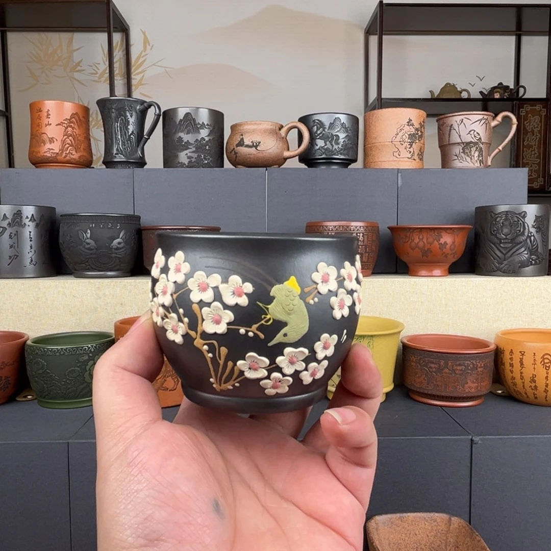 茶杯紫砂手工制作，紫砂主人杯17